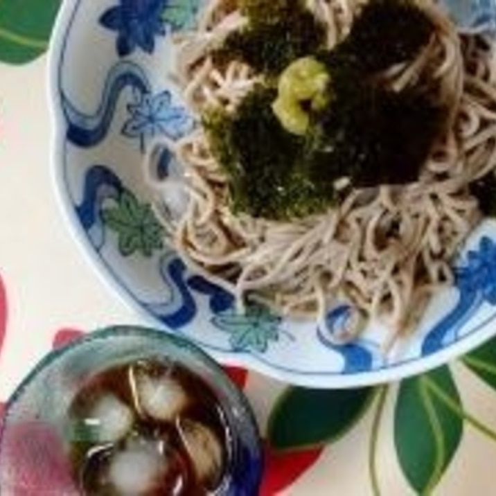 電子レンジで★ランチにざるそば